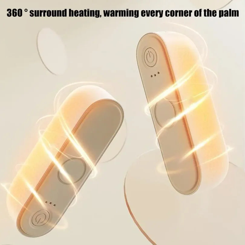 2 in 1 Magnetic Rechargeable Hand Warmers Electric Portable Handwarmers Long Lasting Safe Heating Warmer Pocket Heater in Winter